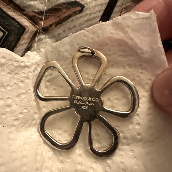 Rare Large Tiffany & Co 925 Perretti Flower Necklace charm - Picture 2 of 9